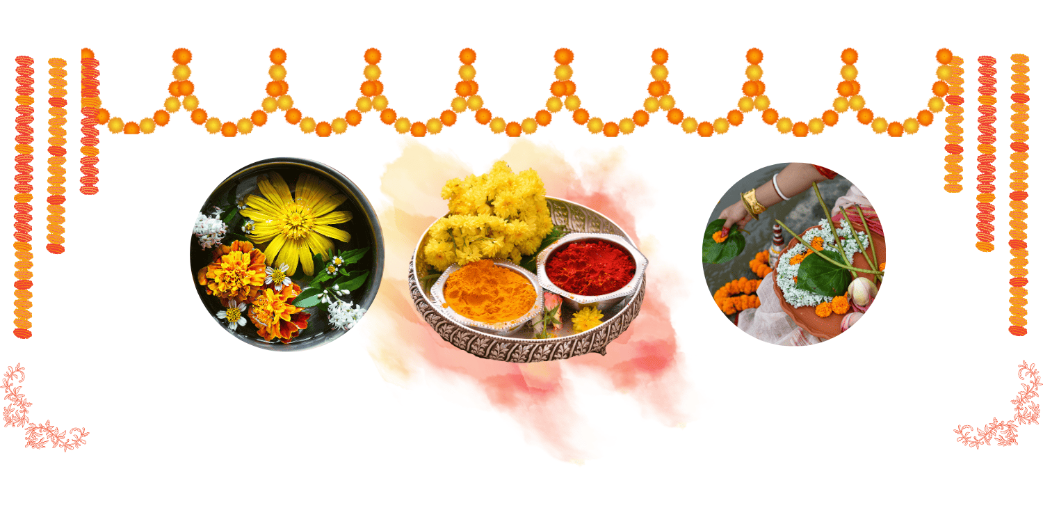 Floral Decoration for Puja